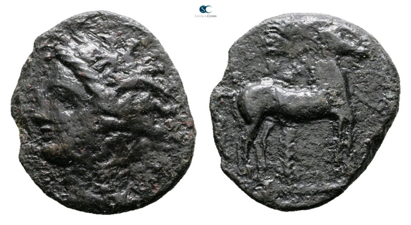 Zeugitana. Carthage circa 300-200 BC. 
Bronze Æ

13 mm, 2,19 g



Very Fi...