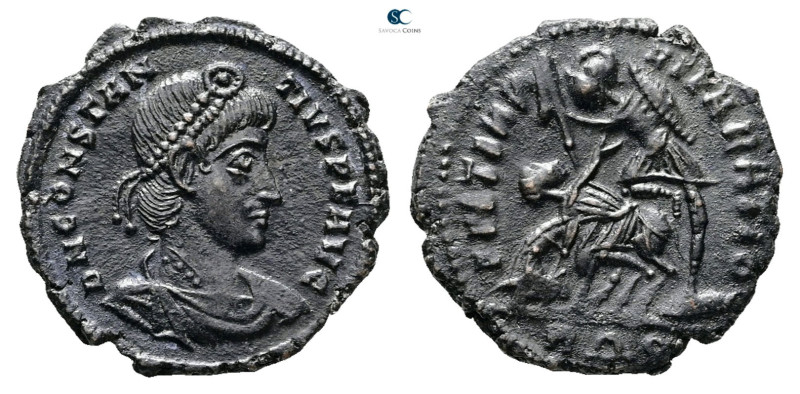 Constantius II AD 347-361. Rome
Follis Æ

19 mm, 2,85 g



Very Fine