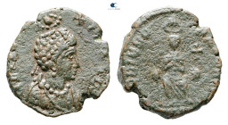Aelia Eudoxia AD 400-404. Uncertain mint. Follis Æ