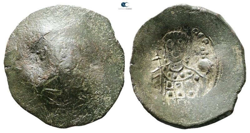Manuel I Comnenus AD 1143-1180. Constantinople
Trachy Æ

29 mm, 4,05 g


...
