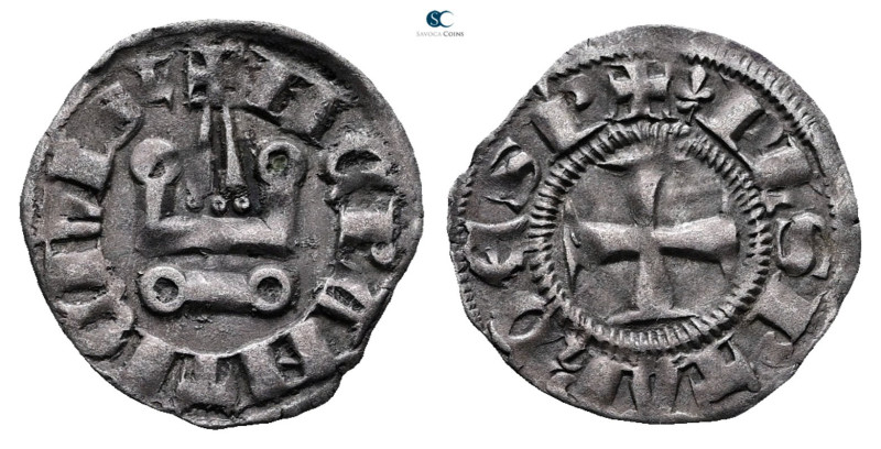 Principality of Achaea. Philippe de Taranto AD 1307-1313. 
Denier Tournois BI
...