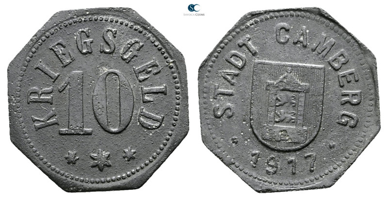 Germany. Camberg AD 1917. 
10 Pfennig 1917

 mm, 2,20 g



Extremely Fine