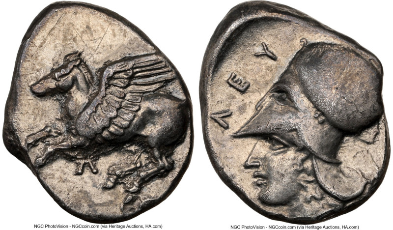 ACARNANIA. Leucas. Ca. 4th century BC. AR stater (21mm, 8.43 gm, 2h). NGC Choice...