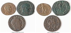 ANCIENT LOTS. Roman Imperial. Lot of three (3) AE folles. VG-VF. Includes: Three Roman Imperial AE folles, various rulers and types. SOLD AS IS, NO RE...