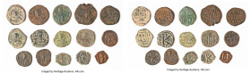 ANCIENT LOTS. Byzantine. Lot of fifteen (15) AE issues. VG-Fine. Includes: Fifteen Byzantine AE issues, various denominations, rulers, and types. SOLD...