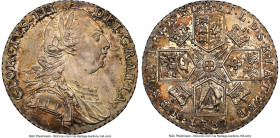 George III Shilling 1787 MS62 NGC, KM607.2, S-3746. Stop after III. HID09801242017 © 2024 Heritage Auctions | All Rights Reserved www.HA.com/TexasAuct...