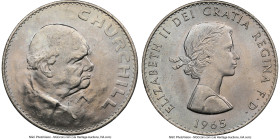 Elizabeth II 4-Piece Lot of Certified "Winston Churchill" Crowns 1965 NGC, Royal mint, KM910, S-4144. Lot includes (2) MS65 and (2) MS64. HID098012420...