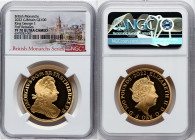 Elizabeth II gold Proof "King George I" 100 Pounds (1 oz) 2022 PR70 Ultra Cameo NGC, S-BMGA3. Mintage: 610. British Monarchs series. First Releases. A...