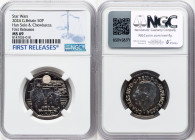 Charles III copper-nickel "Han Solo & Chewbacca" 50 Pence 2024 MS69 NGC, Star Wars series. First Releases. HID09801242017 © 2024 Heritage Auctions | A...