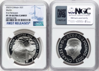 Charles III silver Proof "Merlin" 2 Pounds (1 oz) 2023 PR70 Ultra Cameo NGC, Mintage: 2,510. Myths and Legends series. First Releases. HID09801242017 ...