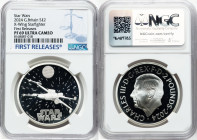 Charles III silver Proof "X-Wing Starfighter" 2 Pounds (1 oz) 2024 PR69 Ultra Cameo NGC, Mintage: 3,010. Star Wars: Iconic Vehicles series. First Rele...