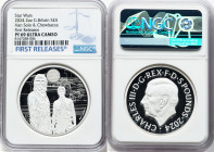 Charles III silver Proof "Han Solo & Chewbacca" 5 Pounds (2 oz) 2024 PR69 Ultra Cameo NGC, Mintage: 760. Star Wars series. First Releases. HID09801242...