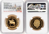 Charles III gold Proof "King Charles I" 100 Pounds (1 oz) 2023 PR70 Ultra Cameo NGC, Mintage: 260. British Monarchs series. One of First 100 Struck. A...