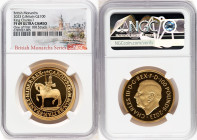 Charles III gold Proof "King Charles I" 100 Pounds (1 oz) 2023 PR69 Ultra Cameo NGC, Mintage: 260. British Monarchs series. One of First 100 Struck. A...