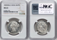 British India. Victoria Rupee 1840-(b & c) MS63 NGC, Calcutta mint, KM458.2. HID09801242017 © 2024 Heritage Auctions | All Rights Reserved www.HA.com/...