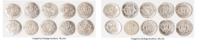 Abbasid Governors of Tabaristan. Anonymous 10-Piece Lot of Uncertified Hemidrachms ND (780-793) XF, Tabaristan mint, A-73. Average size 23.8mm Average...