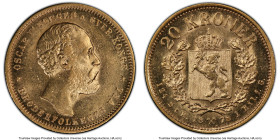 Oscar II gold 20 Kroner 1878 AU58 PCGS, Kongsberg mint, KM355, Fr-17. HID09801242017 © 2024 Heritage Auctions | All Rights Reserved www.HA.com/TexasAu...