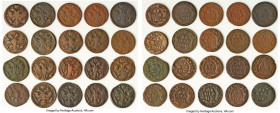 20-Piece Lot of Uncertified Assorted Denga (1/2 Kopeck) Issues, KM88. Average Grade Fine. Sold as is, no returns. HID09801242017 © 2024 Heritage Aucti...