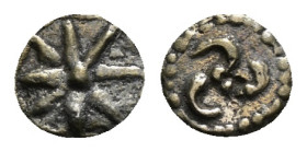 ASIA MINOR. Uncertain. Hemiobol (Circa 5th century BC).
Obv: Star of eight rays around central pellet. Rev: Whirl or triskeles.0,43 g - 8,38 mm