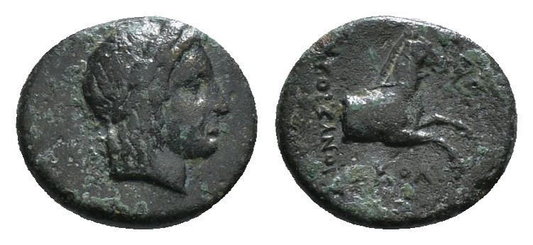 IONIA. Kolophon. Ae (Circa 330-285 BC).
Obv: Laureate head of Apollo right.
Rev:...