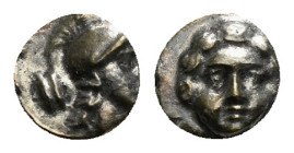PISIDIA. Selge. Obol (Circa 350-300 BC).
Obv: Helmeted head of Athena right; astragalos to left.
Rev: Facing gorgoneion 0,79 g