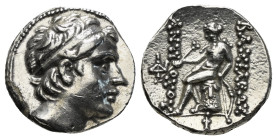 ANCIENT GREECE. SELEUKID KINGDOM. Antiochos III 'the Great'.
Silver Drachm, 204-197 BC. Antioch.
4,71 g - 16,45 mm