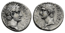 CAPPADOCIA. Caesarea. Tiberius with Drusus as Caesar (14-37). Drachm.
Obv: TI CAES AVG P M TR P XXXIV.
Laureate head of Tiberius right.
Rev: DRVSVS CA...