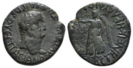 LYCAONIA. Laodicea Combusta. Vespasian (69-79). Ae.
Obv: AYTOKPATωP KAICAP OYЄCΠACIANOC.
Laureate head right.
Rev: CЄBACTH NЄIKH KΛAYΔIOΛAOΔIKЄωN.
Nik...