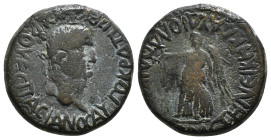 LYCAONIA. Laodicea Combusta. Vespasian (69-79). Ae.
Obv: AYTOKPATωP KAICAP OYЄCΠACIANOC.
Laureate head right.
Rev: CЄBACTH NЄIKH KΛAYΔIOΛAOΔIKЄωN.
Nik...