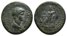 PHRYGIA. Acmonea. Nero (54-68). L. Servenius Capito & Julia Severa, magistrates.
Obv: AYTOKPATOP NEPΩN KΛAYΔIOΣ KAIΣAP / ΓEPMANIKOΣ ΣEBAΣTOΣ.
Barehead...