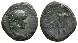 Roman Provincial Coins
PHRYGIA. Ancyra. Nero (54-68). Ae. Klaudios Artemidoros, magistrate.
Obv: ΝЄΡΩΝΑ ΚΛΑVΔΙΟV ΚΑΙCΑΡΑ ΑΓΚVΡΑΝΩΝ.
Bare head right.
R...