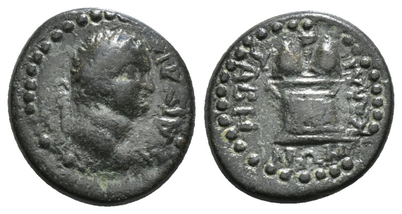 CARIA. Tabae. Titus (Caesar, 69-79). Ae. Kallikrates Brachilidos, magistrate.
Ob...