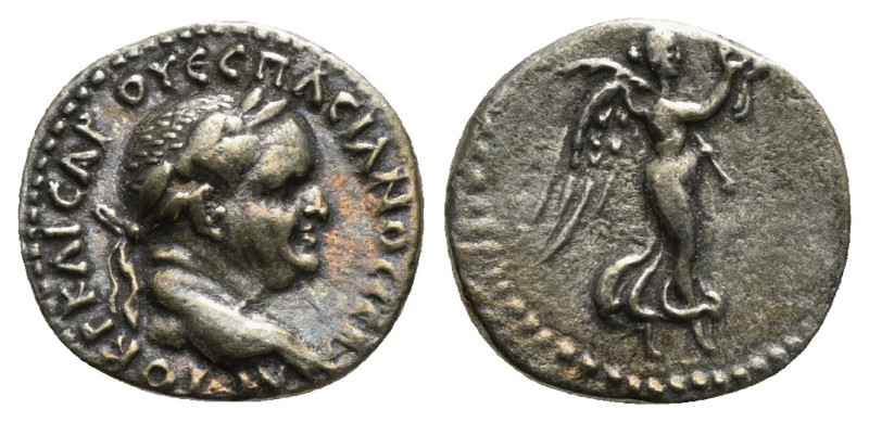 Cappadocia. Caesarea. Vespasian AD 69-79. Hemidrachm AR. Obv : Laureate head rig...