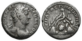 CAPPADOCIA. Caesarea. Hadrian (117-138). Didrachm
Obv: ΑΔΡΙΑΝΟС СЄΒΑСΤΟС. Laureate bust right, with slight drapery. Rev: ΥΠΑΤΟС Γ ΠΑΤΗΡ ΠΑΤP. Mount Ar...