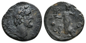 LYCAONIA. Iconium. Antoninus Pius (138-161). Ae.
Obv: IMP C T A H ANTONINOC.
Laureate head right.
Rev: COL ICO.
Athena standing left, holding Nike ove...