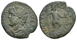 PISIDIA. Parlais. Septimius Severus (193-211). Ae.
Obv: IMP CAES L SEP SEVER.
Laureate and cuirassed bust left.
Rev: IVL AVG COL PARLAIS.
Mên standing...