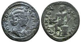 Phrygia. Kibyra . Julia Paula AD 219-220. Struck AD 219-222 Æ
Obv : ΙΟV • KOP • ΠΑVΛA • AV, draped bust right /Rev : KAI KIBV-PA[T]ΩN, Hermes, nude, s...