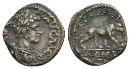 Phrygia. Hadrianopolis-Sebaste. Severus Alexander, 222-235. Hemiassarion Obv: AY K M AY C AΛЄ Laureate and draped bust of Severus Alexander to right. ...