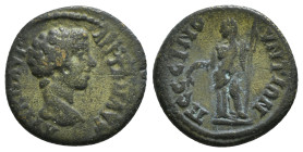 GALATIA. Pessinus. Caracalla (197-217). Ae.
Obv: AVT K M AVP ANTΩN AVG.
Bare head right.
Rev: ΠECCINOYNTIΩN.
Zeus standing left with patera and sceptr...