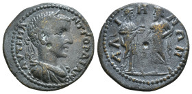PHRYGIA. Alia. Gordian III (238-244). Ae.
Obv: ΑΥΤ Κ Μ ΑΝΤ ΓΟΡΔΙΑΝΟϹ.
Laureate, draped and cuirassed bust right.
Rev: AΛIHNΩN.
Hygieia standing right,...
