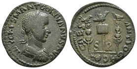 PISIDIA. Antioch. Gordian III (238-244). Ae.
Obv: IMP CAES M ANT GORDIANVS AV.
Radiate, draped and cuirassed bust right.
Rev: CAES ANTIOCH COL / S - R...