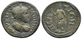 PAMPHYLIA. Perge. Philip I 'the Arab' (244-249). Ae.
Obv: ΑΥ Κ Μ ΙΟΥΛ ΦΙΛΙΠΠΟϹ ЄΥ ϹЄ.
Laureate and cuirassed bust right.
Rev: ΠЄΡΓΑΙΩΝ.
Elpis advancin...