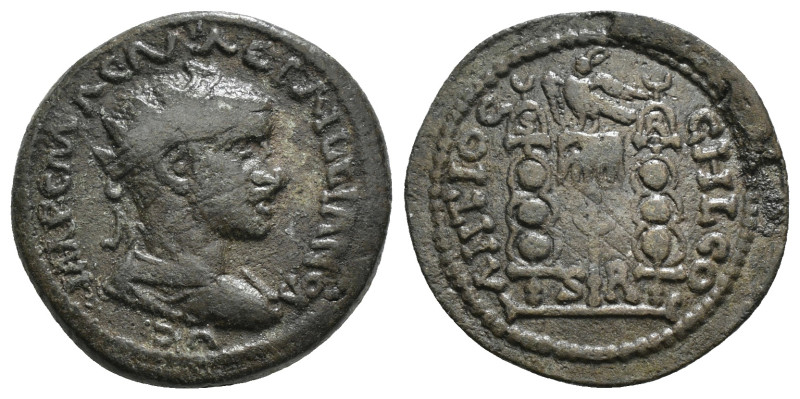 PISIDIA. Antioch. Aemilian (253). Ae.
Obv: IMP C M AEM AEMILLIANO AVG.
Radiate, ...