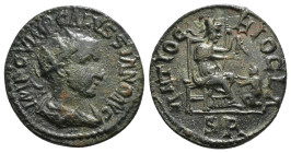 PISIDIA, Antioch, Trebonianus Gallus AD 251-253. AE Obverse: IMP C V(I)MP GALVSSIANO AVG; radiate, draped and cuirassed bust of Volusian, r., seen fro...