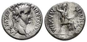 Roman Imperial
Tiberius. AD 14-37. AR Denarius. "Tribute Penny" type. Lugdunum (Lyon) mint. Group 6, AD 36-37. Laureate head right; long, parallel rib...