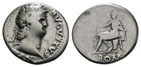 The Roman Empire
Nero augustus, 54 – 68 Ar Denarius 3,00 g
Obv: NERO CAESAR – AVGVSTVS, Laureate head r.
Rev: Roma seated l. on cuirass, holding Victo...