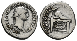Roman Imperial
Domitian (Caesar, 69-81) AR Denarius (3,09 g) Rome, 80-81.
Obv: CAESAR DIVI F DOMITIANVS COS VII , laureate head right
Rev: PRINCEPS IV...