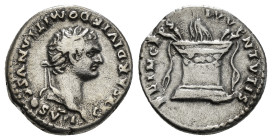 Roman Imperial
Domitian, as Caesar (69-81 AD). Rome, struck under Titus, 80-81 AD.
AR Denarius (3,24 g)
Obv: CAESAR DIVI F DOMITIANVS COS VII. Laureat...