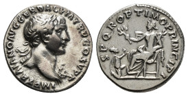 Roman Imperial
Trajan. Denarius.3,29 g
 103-111 d.C. Rome. (Ric-188). (Rsc-417). Anv.: IMP TRAIANO AVG GER DAC P M TR P COS V P P, laureate bust right...
