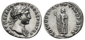 Roman Imperial Coins
TRAJAN (98-117). Rome.Denarius. 3,36 g
Obv : IMP TRAIANO AVG GER DAC P M TR P.
Laureate bust right, with slight drapery.
Rev : CO...